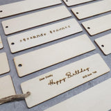Personalized Bookmark with laser engraving