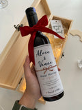 Mini Red Wine (375ml) Gift Set with Personalised Name and Message (West Malaysia Delivery)