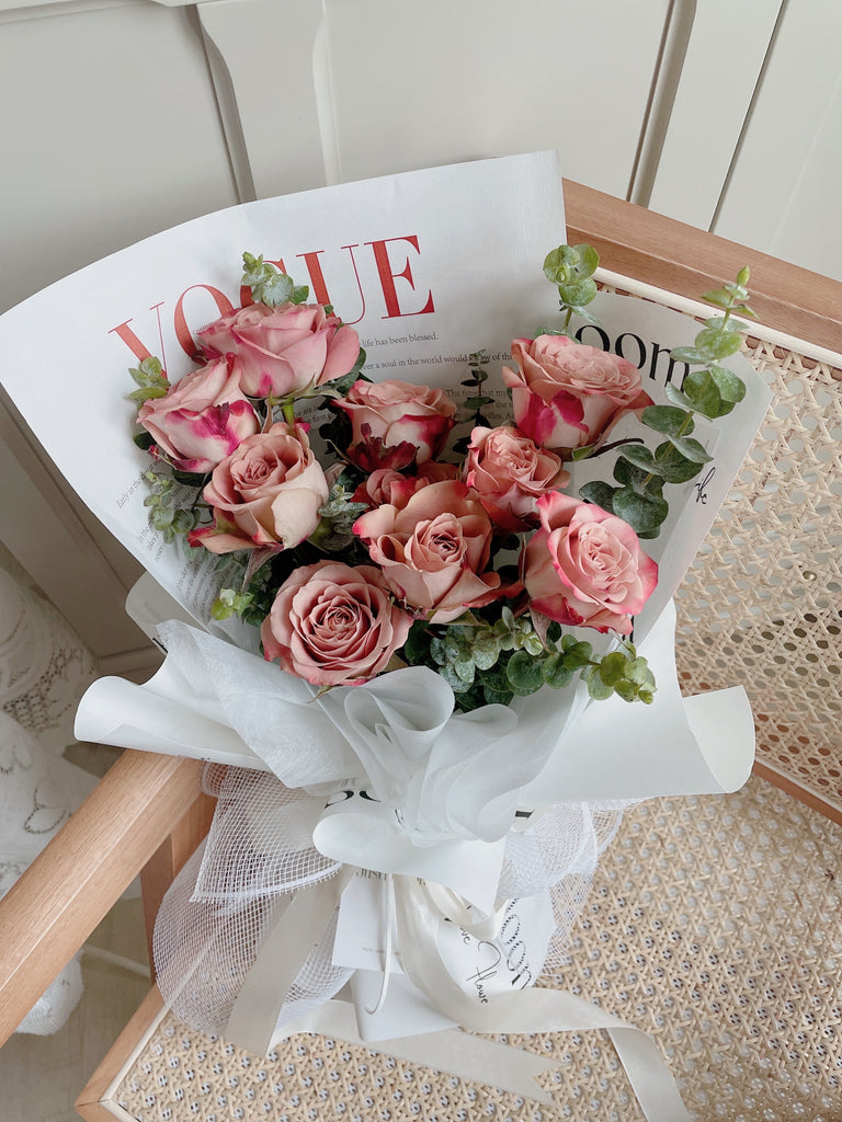 Vogue Kenya Cappuccino Rose Flower Bouquet (Klang Valley Delivery ...