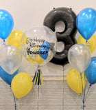 Signature Helium Bubble Balloon and Number Foil Balloon Set (Kuching Delivery Only)