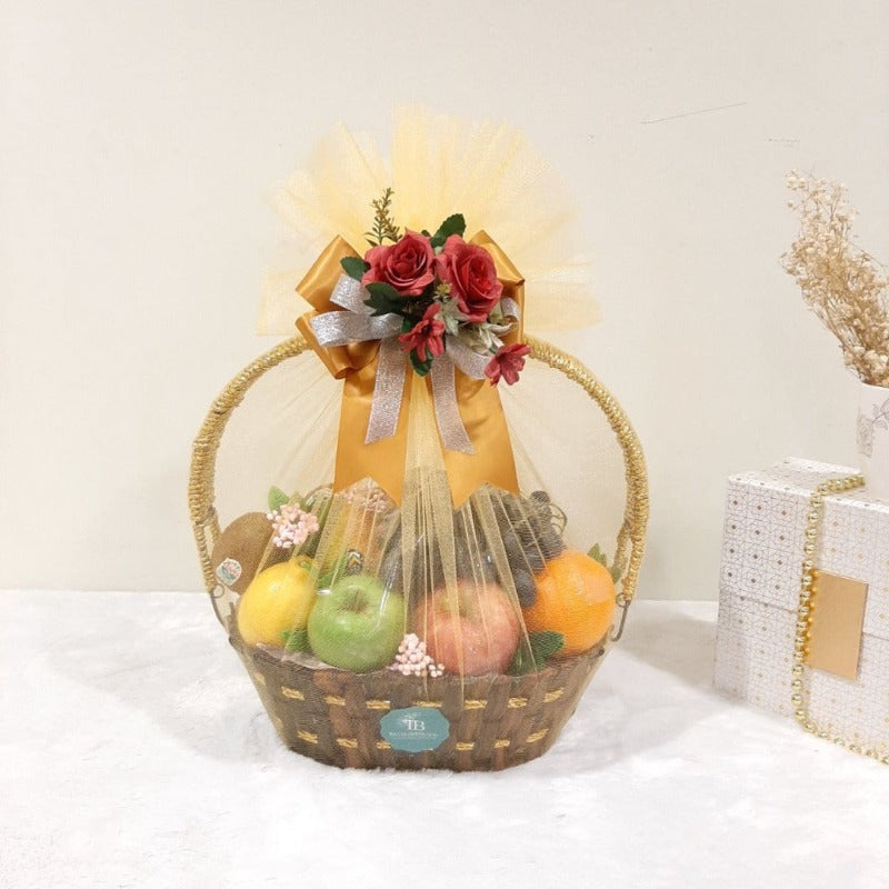 Get Well Soon Golden Mix Fruits Basket (Klang Valley Delivery)