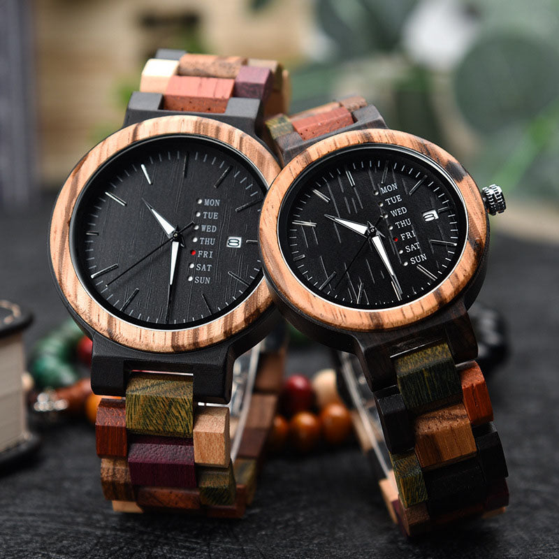 Couples wooden outlet watches