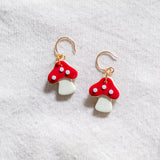 Mushroom Handmade Polymer Clay Earring | (Nationwide Delivery)