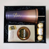 [Corporate Gift] Personalized Purple Travel Mug & Snacks (West Malaysia Delivery Only)