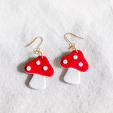 Mushroom Handmade Polymer Clay Earring | (Nationwide Delivery)