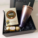 [Corporate Gift] Personalized Purple Travel Mug & Snacks (West Malaysia Delivery Only)