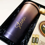 [Corporate Gift] Personalized Purple Travel Mug & Snacks (West Malaysia Delivery Only)