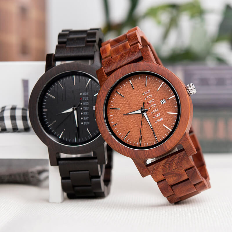 Personalised clearance wooden watch