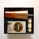 [Corporate Gift] Personalized Orange Travel Mug & Snacks (West Malaysia Delivery Only)