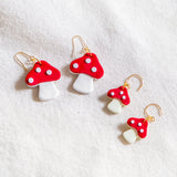 Mushroom Handmade Polymer Clay Earring | (Nationwide Delivery)