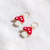 Mushroom Handmade Polymer Clay Earring | (Nationwide Delivery)