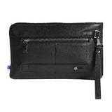 Black Leather Clutch Bag C/W Back Handle (Nationwide Delivery)
