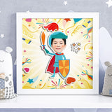 Cute Knight 3d Cute Photo Frame Customise Gift Idea (Nationwide Delivery)