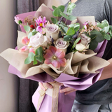 Purple Emma Purple Flower Bouquet (Klang Valley Delivery)