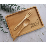 Mother's Day 2024 Personalised Food Tray With Utensils Set (Nationwide Delivery)