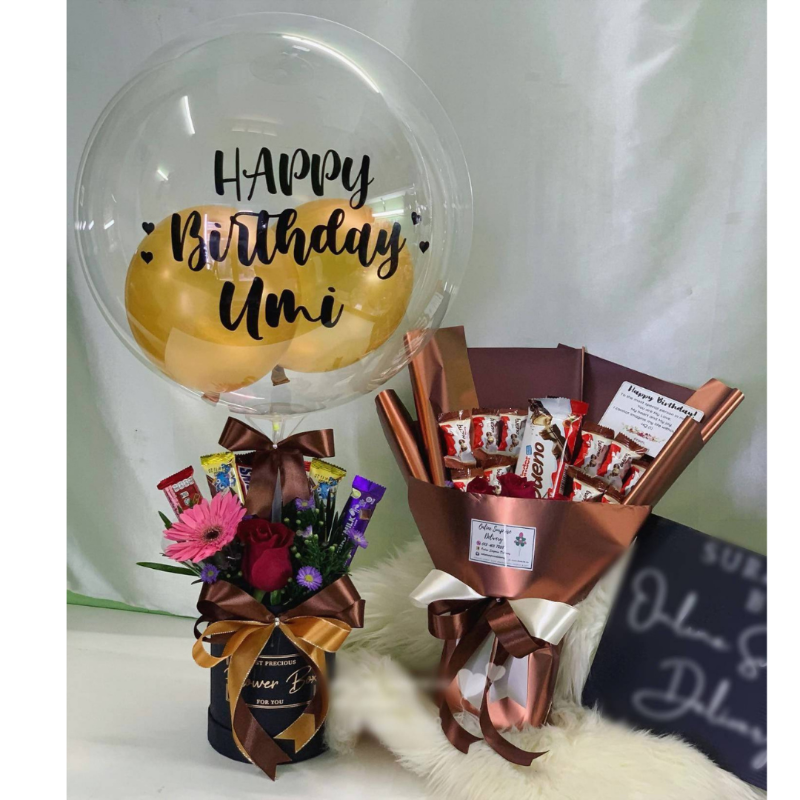 Hot Air Bouquet Combo (Penang Delivery Only)