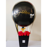 16inch Orbz Hot Air Balloon with Flowers