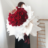Reina 60 Red Roses Flower Bouquet  | (Klang Valley Delivery)