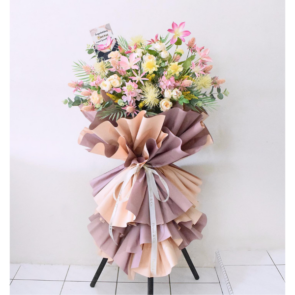 Garden Opening Artificial Flower Stand (Kuching Delivery Only) Giftr
