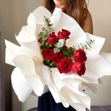 Effortless Red Roses Bouquet (Klang Valley Delivery)