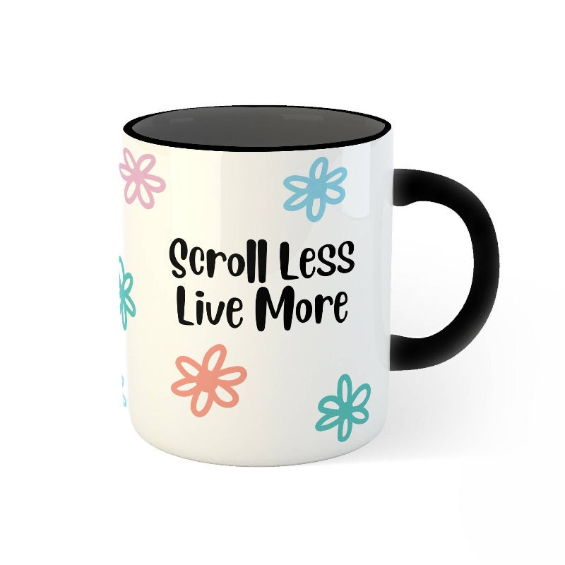 Scroll Less Live More Mug & Journal Gift Set (West Malaysia Delivery O ...