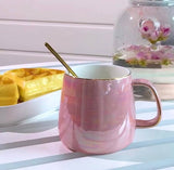 Personalised Mug with Lid & Spoon (Rainbow Series)