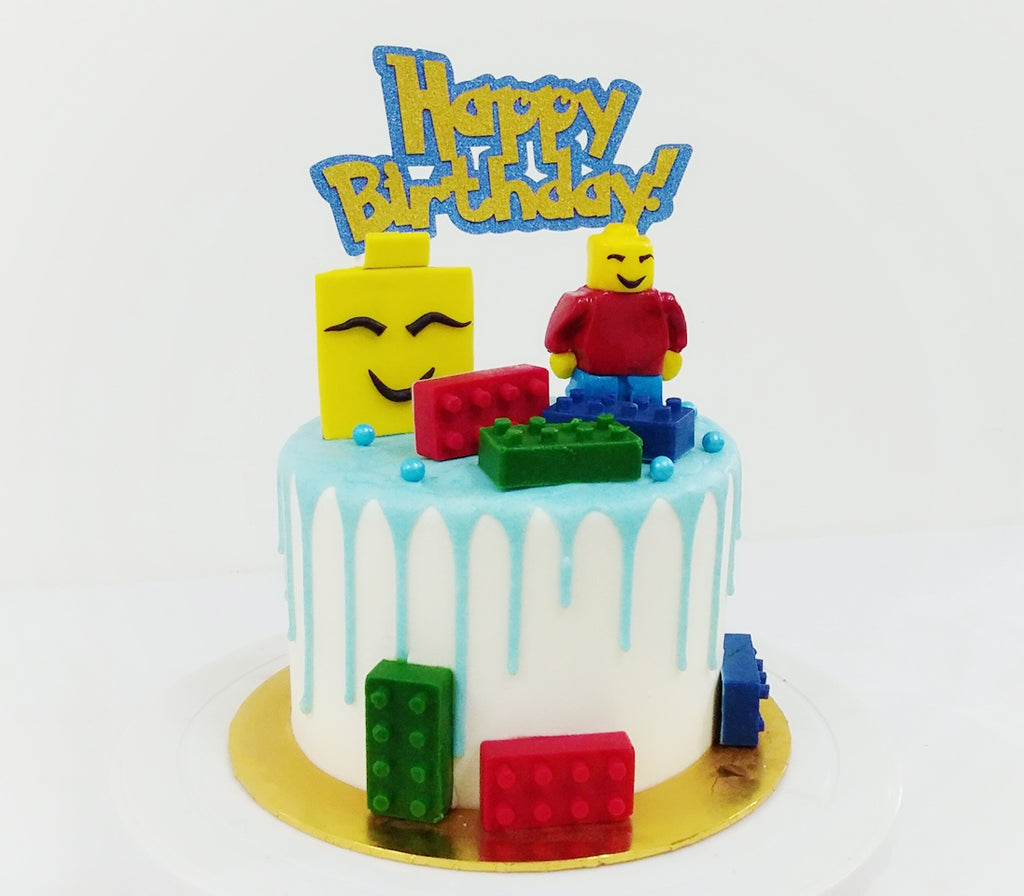 Construction Toys Buttercream Frosting Cake