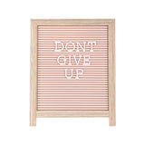 Letter Board - Light Wood Easel with Pink Plastic (Nationwide Delivery)