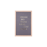 Letter Board - Wood Frame with Grey Plastic (Nationwide Delivery)
