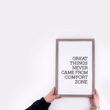 Letter Board - Wood Frame with White Plastic (Nationwide Delivery)