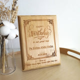 Personalized Bamboo Plaque (4-6 Working Days)