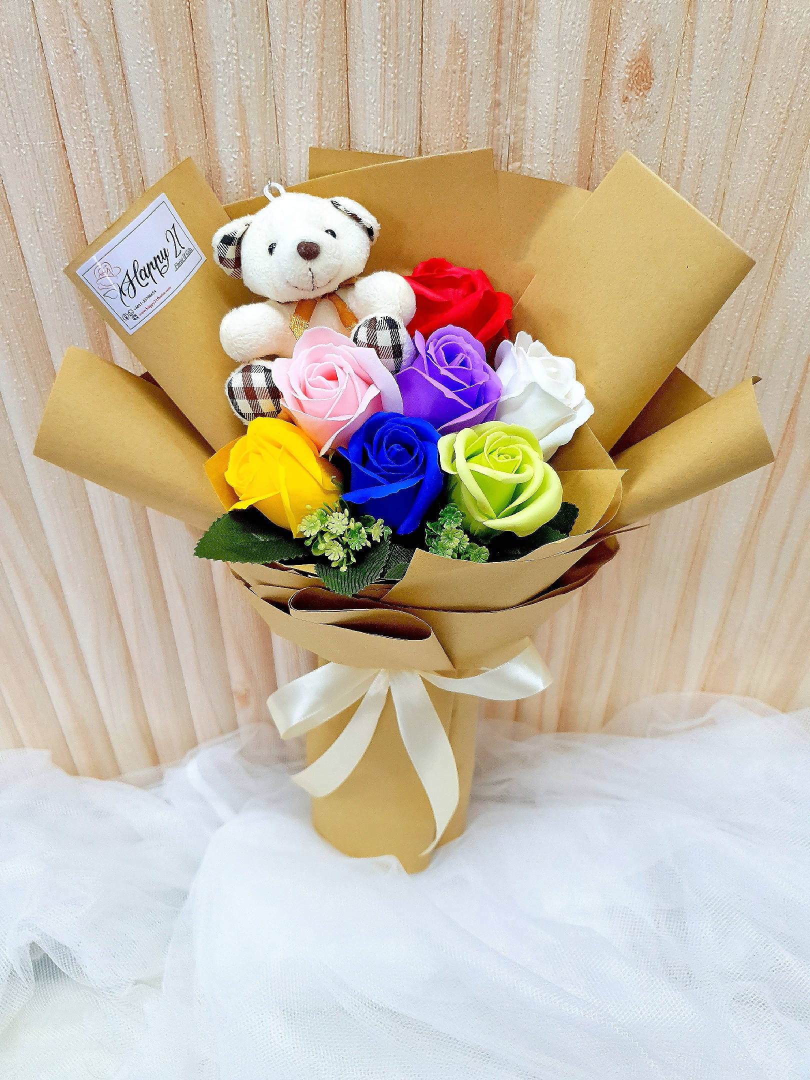 Soap Rose Chocolate With Balloon - Happy21 Online Florist's Flower on