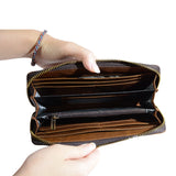RFID Leather Fullzip Long Wallet Option 1 (Nationwide Delivery)