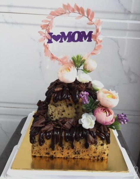 Love Mom Double Decker Mini Celebration Cake