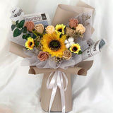 Lynus Sunflower Artificial Soap Rose Bouquet (Sungai Petani Delivery Only)