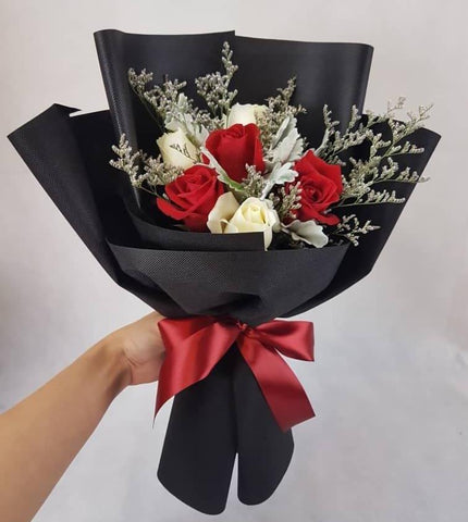 Red and White Classic Bouquet