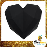 Beehive Chocolate Heart Shape Diamond Black Gift Tin Box with Flowers and Hersheys Kisses Chocolate | (West Malaysia Delivery Only)