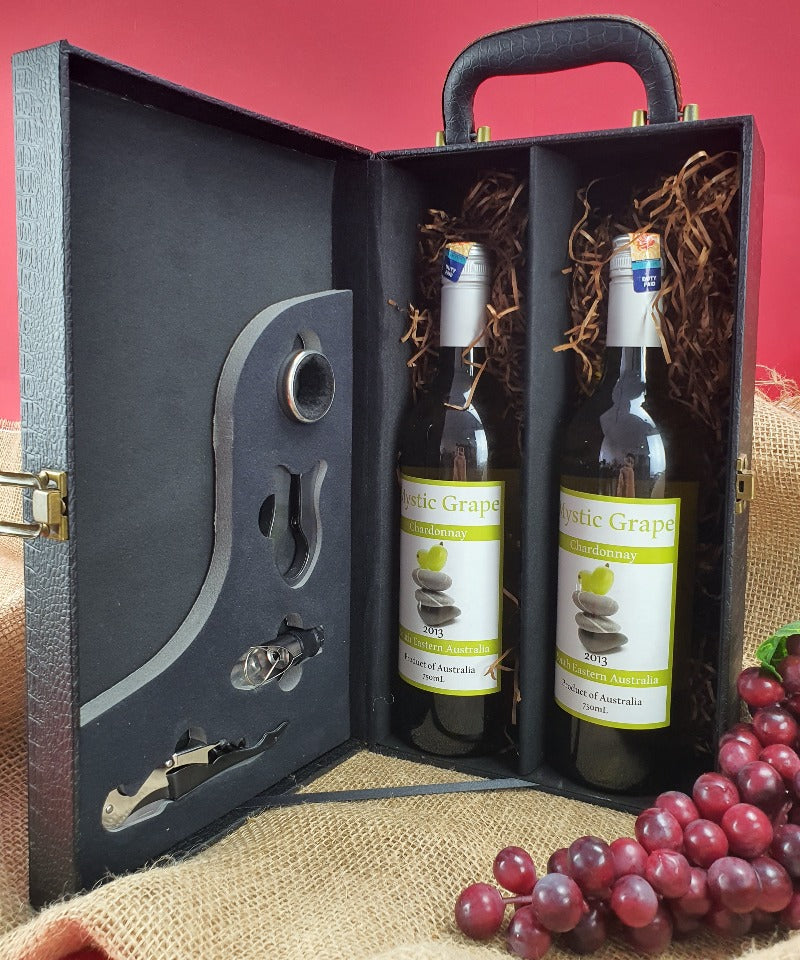 Twin Wine Gift Box with Wine Opener Set 1 (West Malaysia Delivery Only
