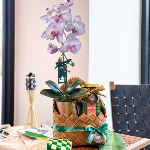 Hari Raya 2024 Orchid Snack Gift Basket Corporate Gifting (Klang Valley Delivery)