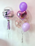 Personalized Bubble Balloon Sets | Pastel Pink & Purple 2