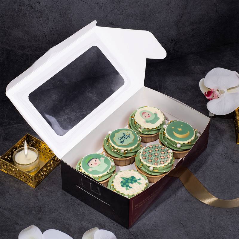 Eid Wishes Cupcakes (6pcs) (Penang Delivery Only) Hari Raya 2023
