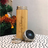 Personalized Engraved Bamboo Wooden Thermos Flask (Nationwide Delivery)