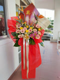 Grand Opening Flower Stand (Red Theme) | (Negeri Sembilan Delivery Only)