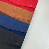 Personalised Terry Pouch Sleeve and Journal Set (Black) | (Nationwide Delivery)