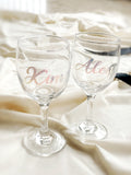 Wine O'Clock | Personalized Transparent Wine Glass (Klang Valley Delivery)