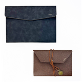 Personalised Terry Pouch Sleeve and Journal Set (Black) | (Nationwide Delivery)