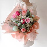 Pinkish Big Love Flower Bouquet (Melaka Delivery Only)