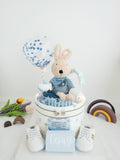 [Best Baby Gifts In Town] Personalized 1 Tier Diaper Cake OT008 | Newborn/Birthday | Nationwide Delivery