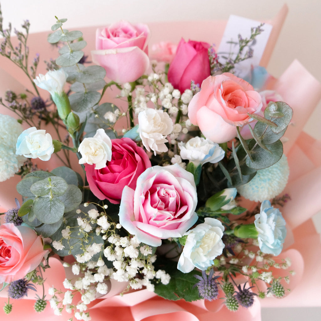 Pinkish Big Love Flower Bouquet (Melaka Delivery Only) Giftr