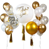 Extravagant Gold Bubble Balloon Bouquet (Klang Valley Delivery Only)